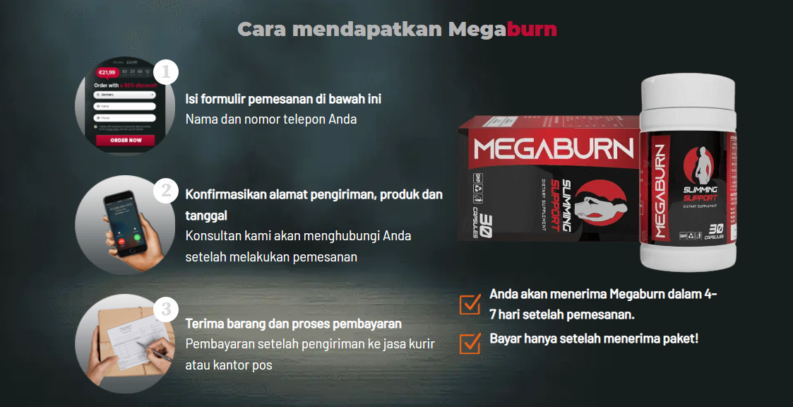 Megaburn Kapsul – Harga Suplemen Penurun Berat Badan di Indonesia!