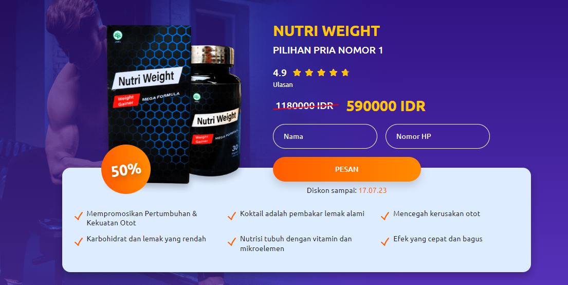 Nutri Weight Asli Kapsul Indonesia